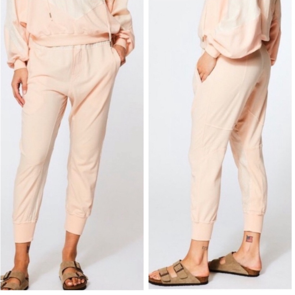 YOUNG FABULOUS & BROKE ODIN PEACH JOGGER PANTS MEDIUM LARGE